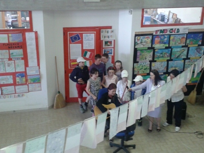 foto del'incontro nella scuola primaria di Rignano