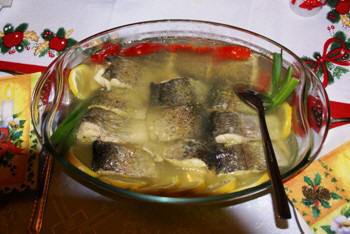 Trout in jelly