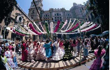 The City Fair of Malaga in August 