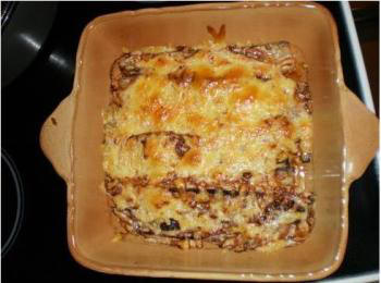 Roasted zukinnis with cheese