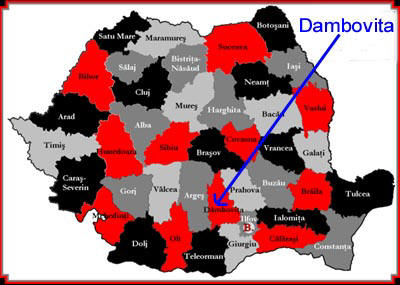 map of Romania