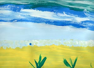 il mare dipinto dai bambini