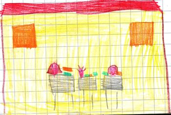 disegno: i bambini giocano con il memory multilingue