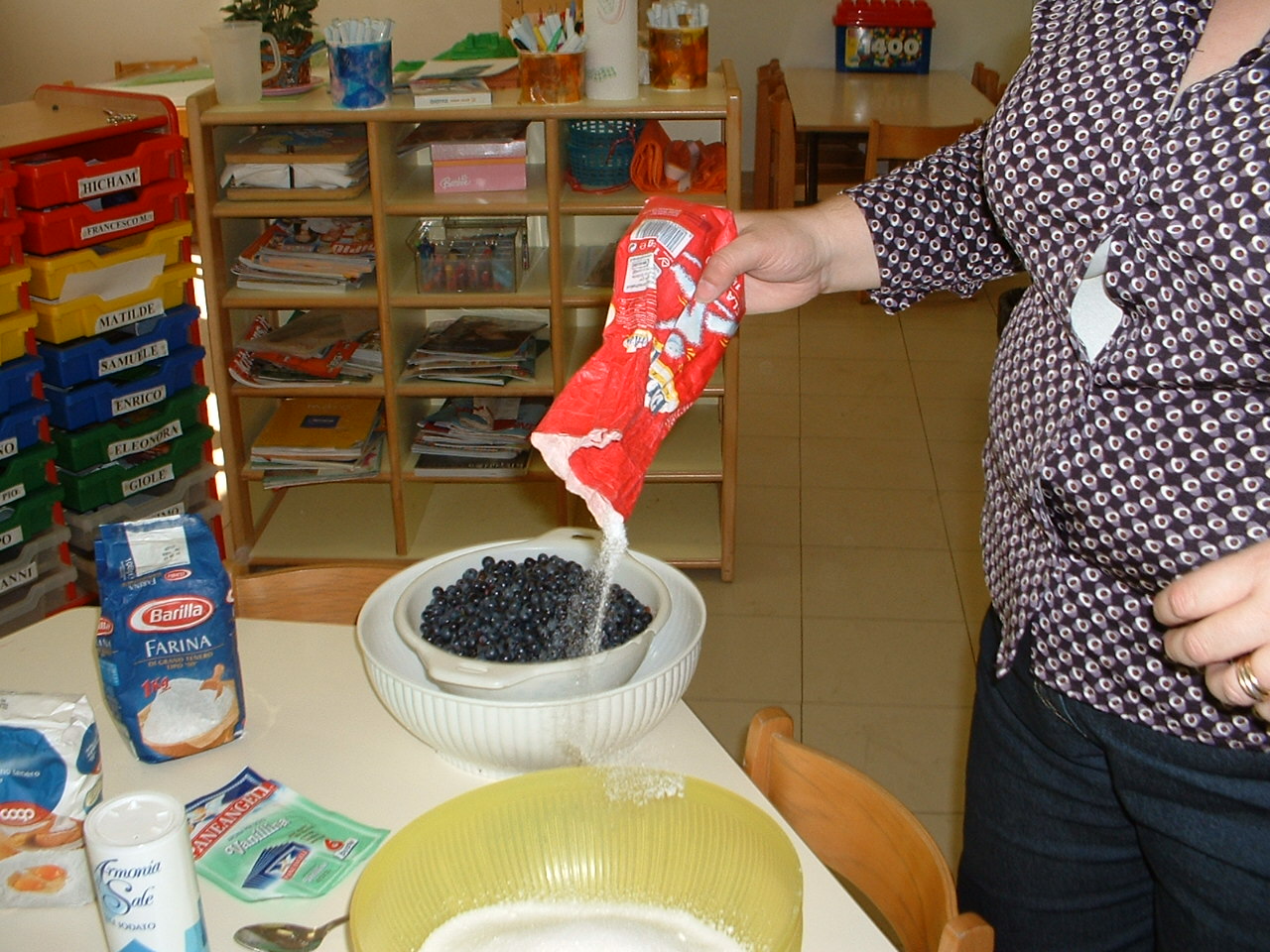 foto della preparazione del dolce