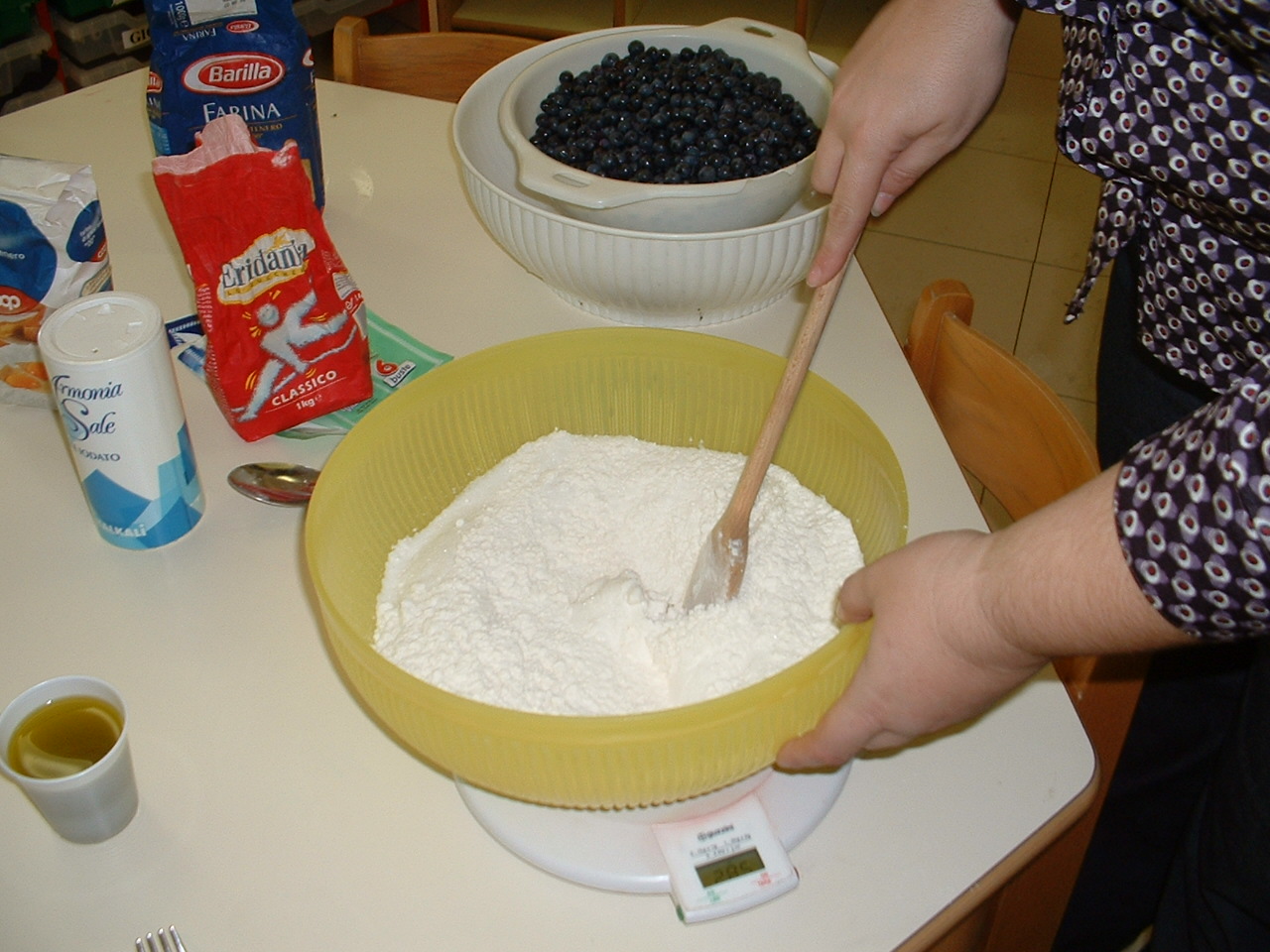 foto della preparazione del dolce