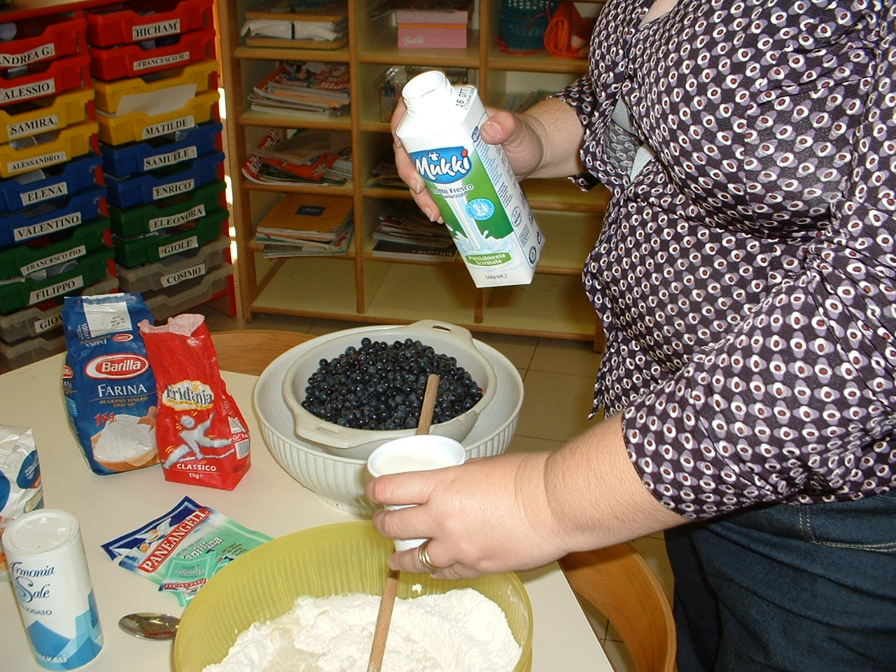 foto della preparazione del dolce