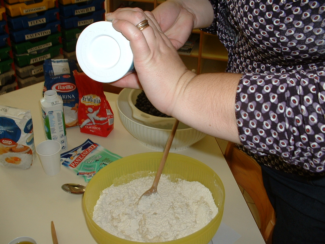 foto della preparazione del dolce