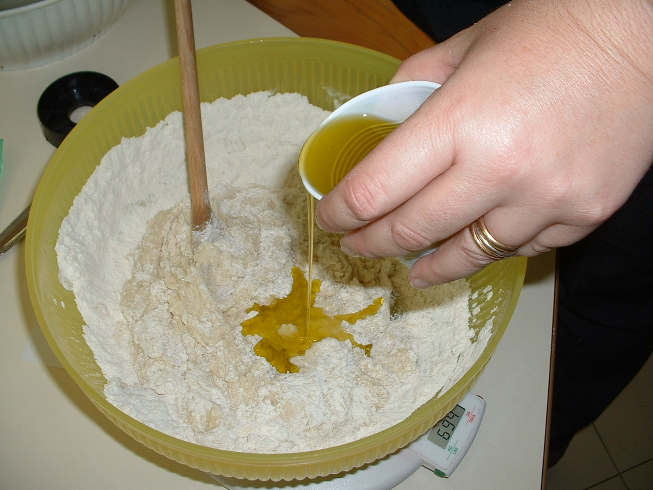 foto della preparazione del dolce