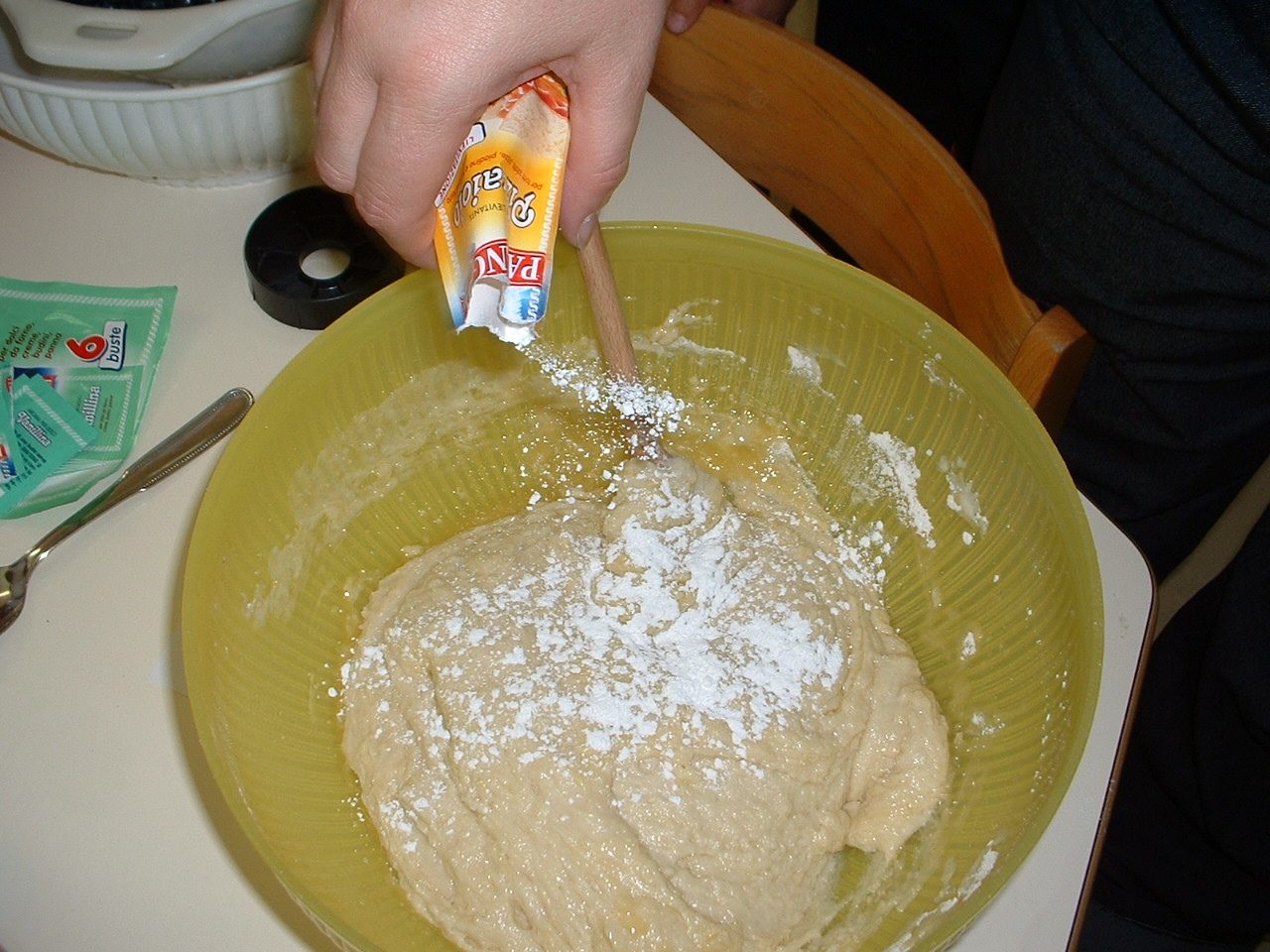 foto della preparazione del dolce