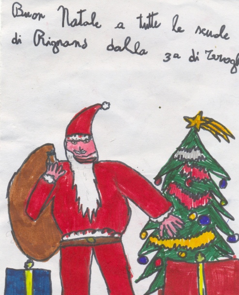 Buon Natale  a tutte le scuole del Circolo di Rignano dalla terza di Troghi