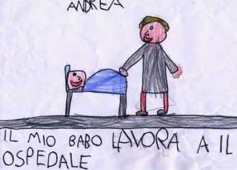 disegno del lavoro del babbo