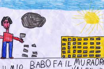 disegno del lavoro del babbo