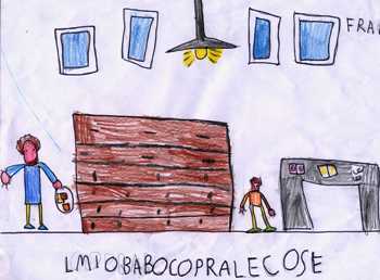 disegno del lavoro del babbo