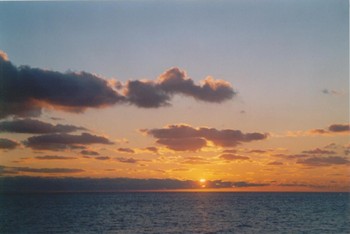 foto tramonto sul mare