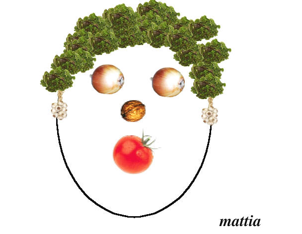 produzioni al pc di un volto stile Arcimboldo