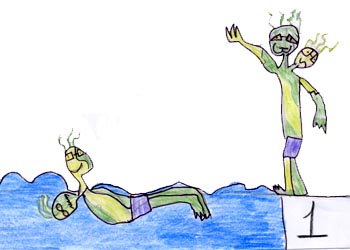 disegno: il nuoto per gli Anstrubiani