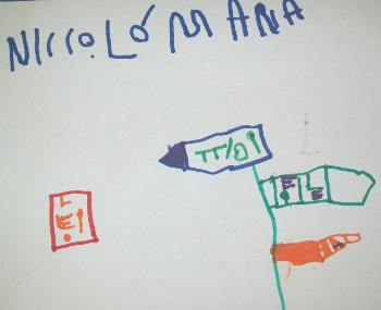 disegno dei bambini di alcune cose per cui serve la scrittura 