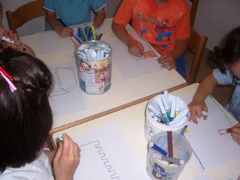 i bambini disegnano