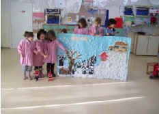 foto del cartellone della storia realizzato dai bambini