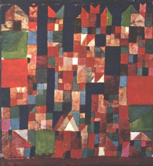 "Pittura di citt con accenti rossi e verdi" 1921 Klee