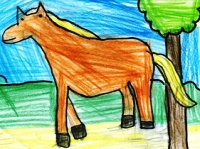 disegno: il cavallo