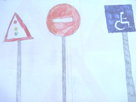 disegni dei cartelli stradali