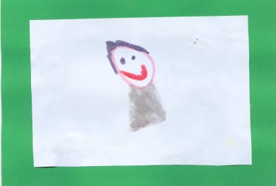 disegno di un bambino sorridente