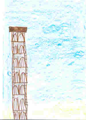 disegno del campanile del Duomo di Firenze