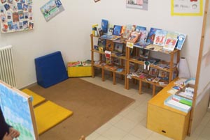 foto della biblioteca di scuola