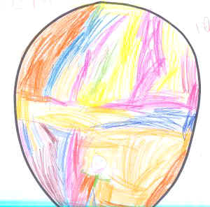 disegno individuale del pallone della mongolfiera