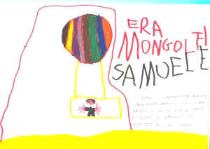 disegno personale dell'idea della mongolfiera