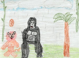 disegno gorilla Renato