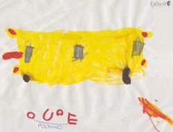 disegno dei bambini del pulmino giallo