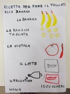 ricetta individuale del frullato di banana