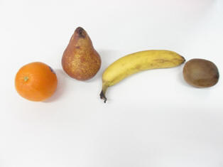 foto dei 4 frutti presi in considerazione