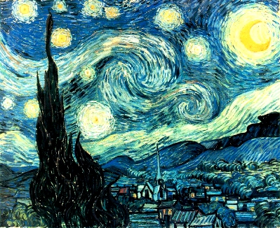 Quadro "Notte stellata" di Vincent Van Gogh