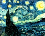Quadro "Notte stellata" di Vincent Van Gogh