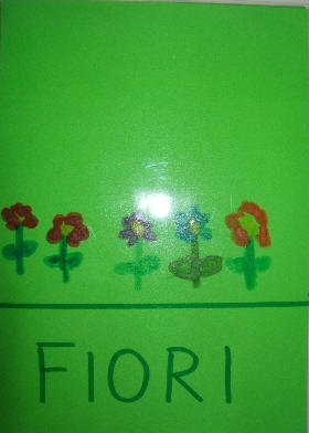 carte delle parole di primavera disegnate dai bambini